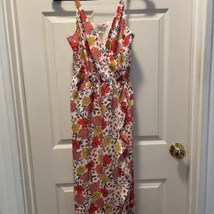 Colorful Floral Midi Dress